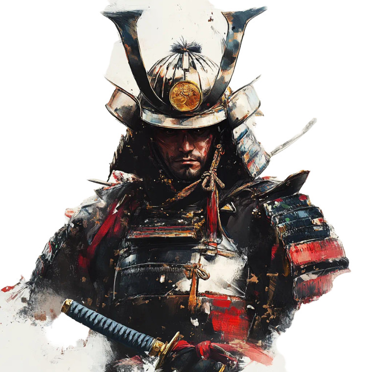 Ancient Samurai Warrior V2 Vinyl Car Decal Sticker – Waterproof & UV-Resistant 8"