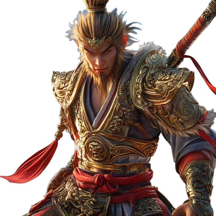 Heroic Sun Wukong Vinyl Car Decal Sticker – Waterproof & UV-Resistant 8"