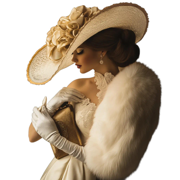 Elegant Woman In White Vinyl Car Decal Sticker – Waterproof & UV-Resistant 8"