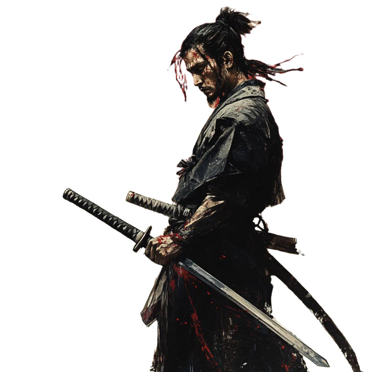 Samurai Warrior V23 Vinyl Car Decal Sticker – Waterproof & UV-Resistant 8"