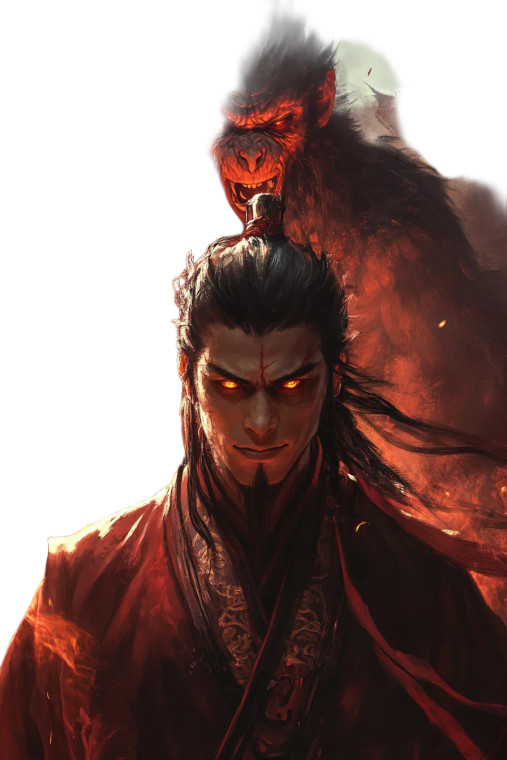 Demonic Scholar Spirit Vinyl Car Decal Sticker – Waterproof & UV-Resistant 8"