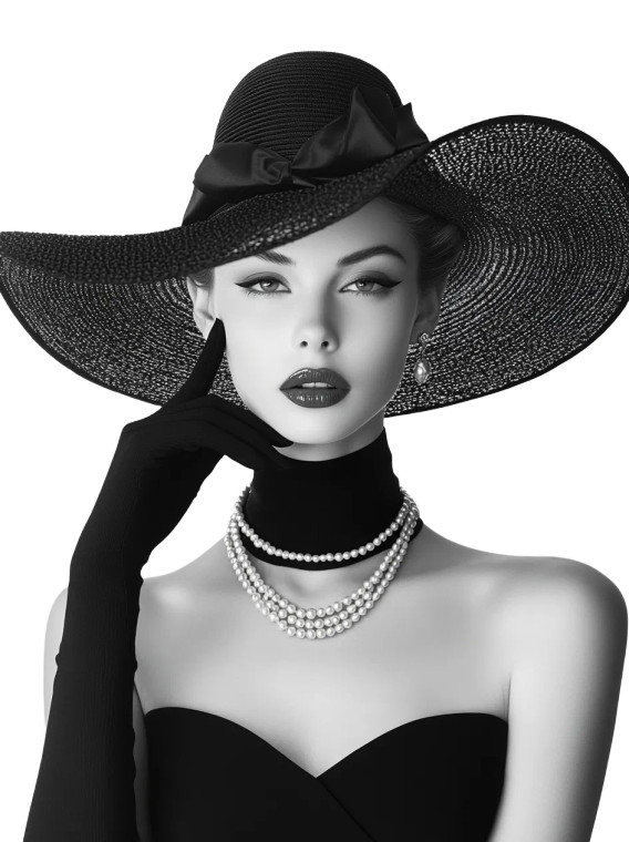 Elegant Woman Portrait V13 Vinyl Car Decal Sticker – Waterproof & UV-Resistant 8"