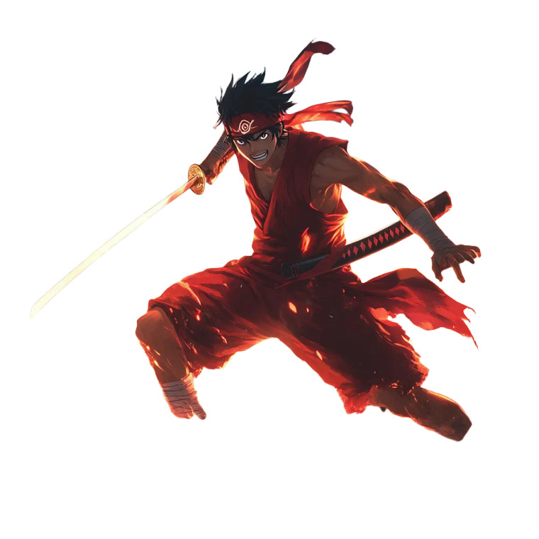 Anime Warrior'S Bankai Vinyl Car Decal Sticker – Waterproof & UV-Resistant 8"