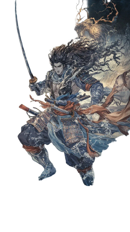 Susanoo Storm God Vinyl Car Decal Sticker – Waterproof & UV-Resistant 8"