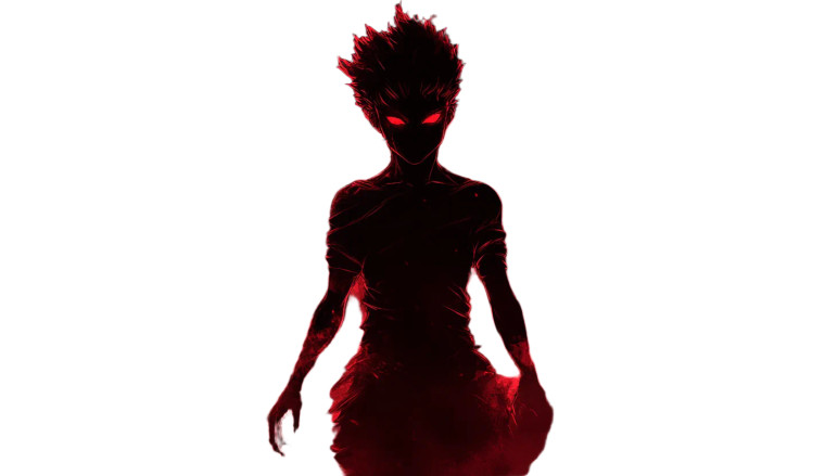 Shadowy Demon Vinyl Car Decal Sticker – Waterproof & UV-Resistant 8"