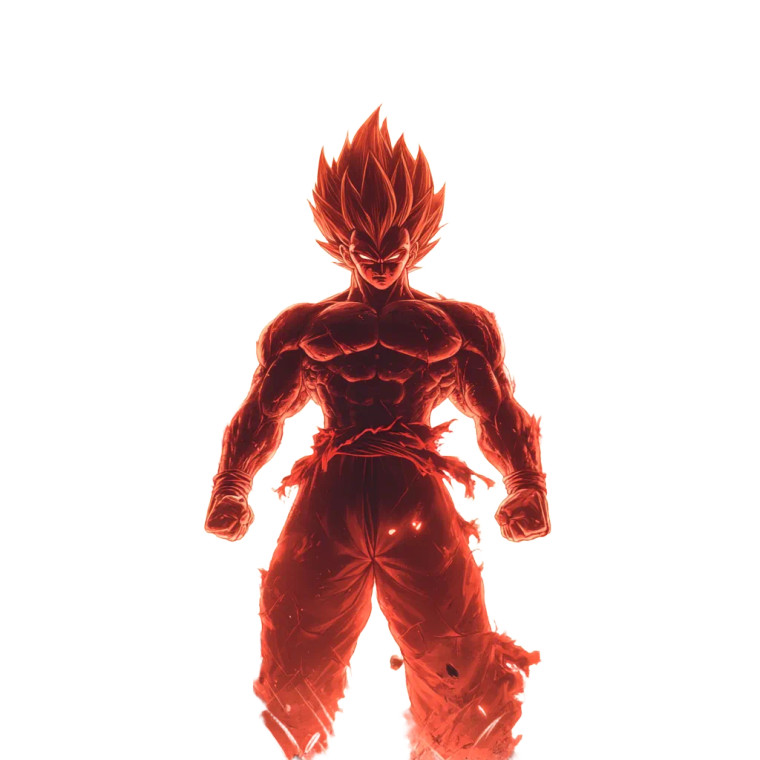 Super Saiyan Rage Vinyl Car Decal Sticker – Waterproof & UV-Resistant 8"