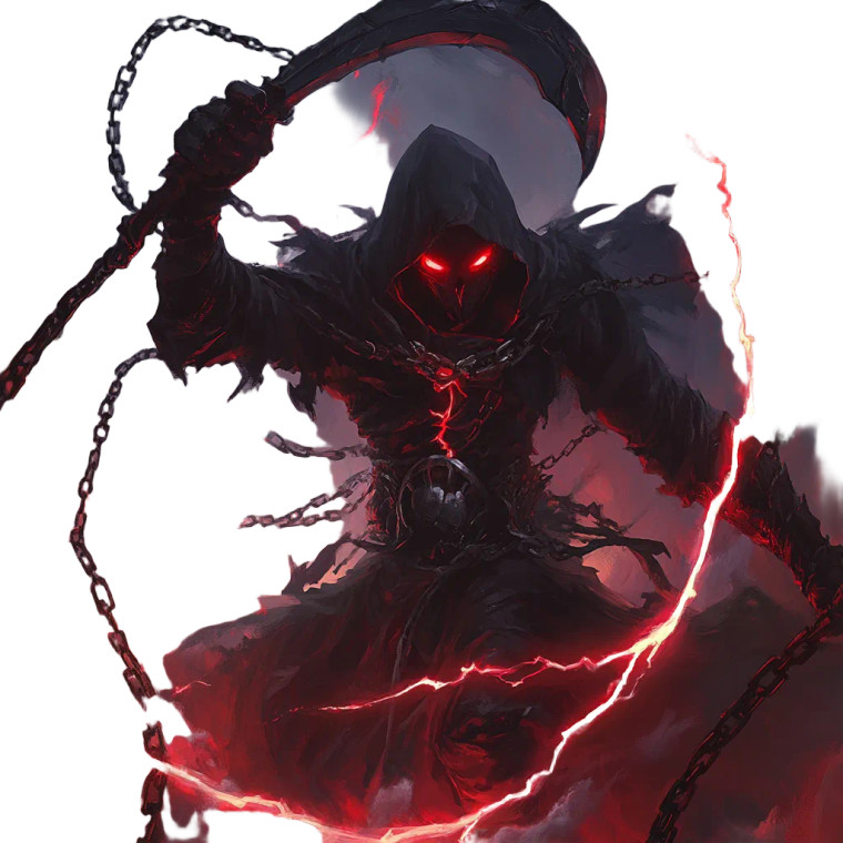 Grim Reaper Fantasy Vinyl Car Decal Sticker – Waterproof & UV-Resistant 8"