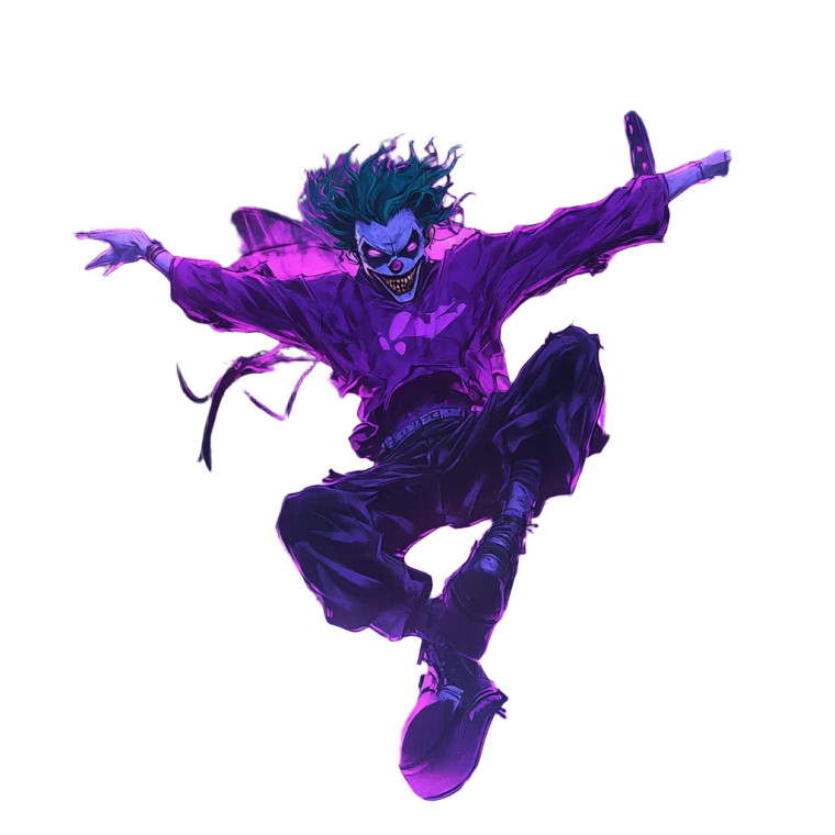 Joker Energy Blast Vinyl Car Decal Sticker – Waterproof & UV-Resistant 8"