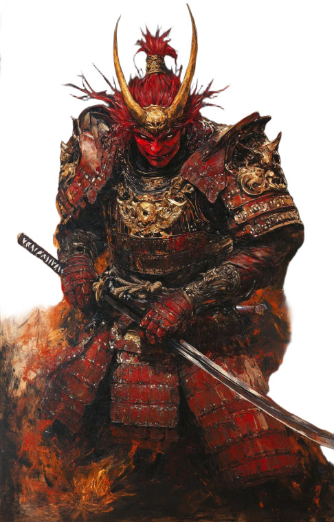 Demon King Portrait Vinyl Car Decal Sticker – Waterproof & UV-Resistant 8"