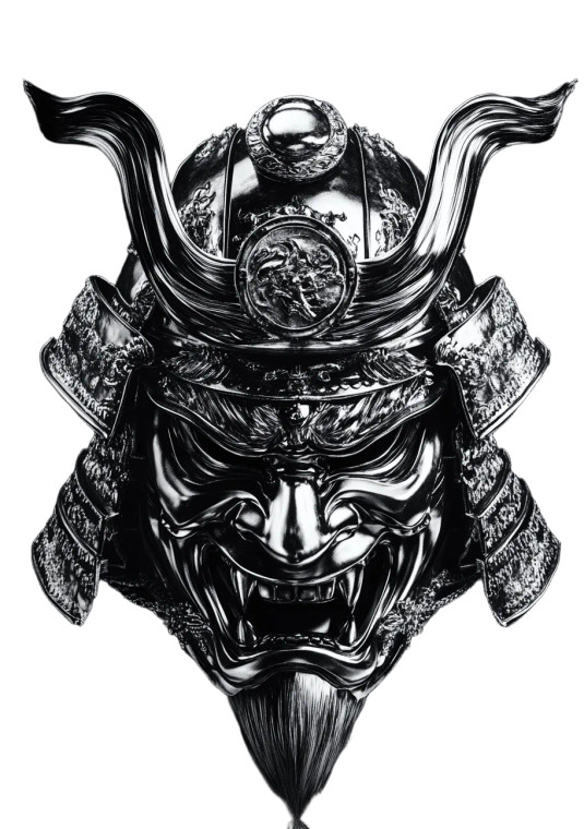 Oni Mask Samurai V6 Vinyl Car Decal Sticker – Waterproof & UV-Resistant 8"