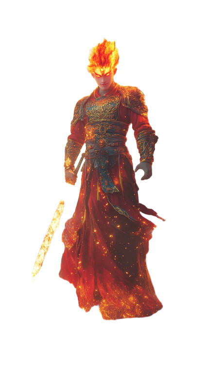 Fire God Zhurong V2 Vinyl Car Decal Sticker – Waterproof & UV-Resistant 8"