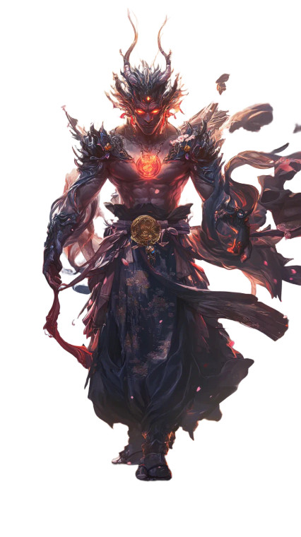 Divine Oni Fusion Vinyl Car Decal Sticker – Waterproof & UV-Resistant 8"