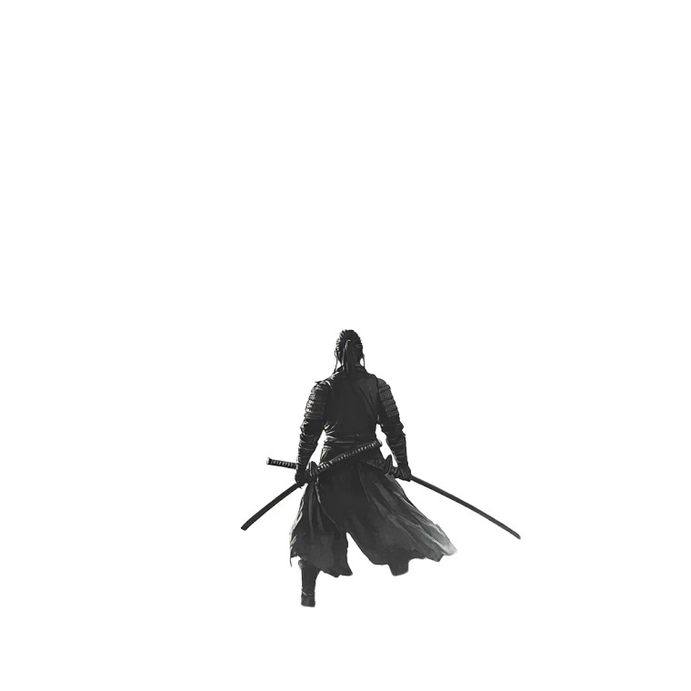 Lone Samurai V3 Vinyl Car Decal Sticker – Waterproof & UV-Resistant 8"