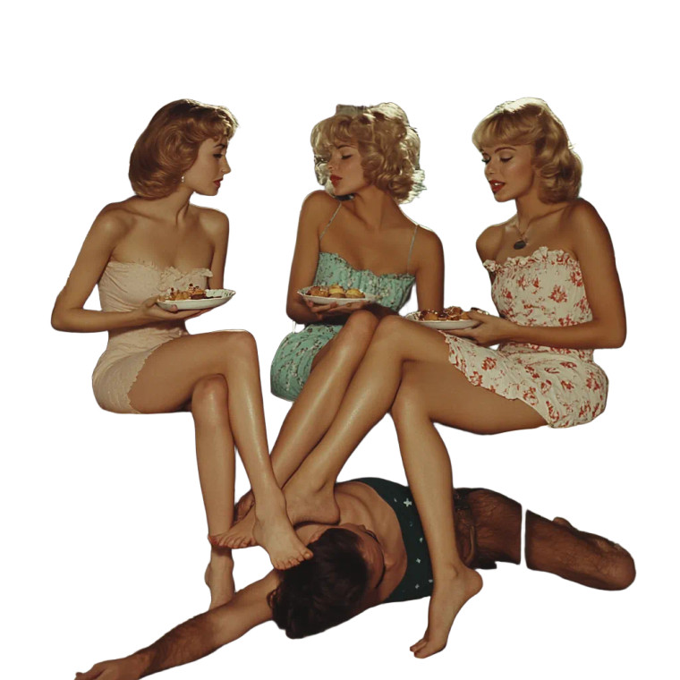 1960S Kitchen Scene Vinyl Car Decal Sticker – Waterproof & UV-Resistant 8"