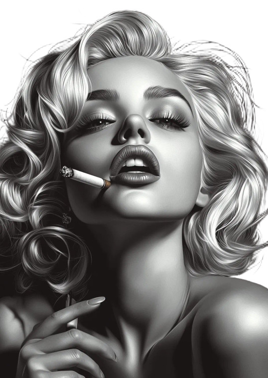 Marilyn Monroe Vector V2 Vinyl Car Decal Sticker – Waterproof & UV-Resistant 8"