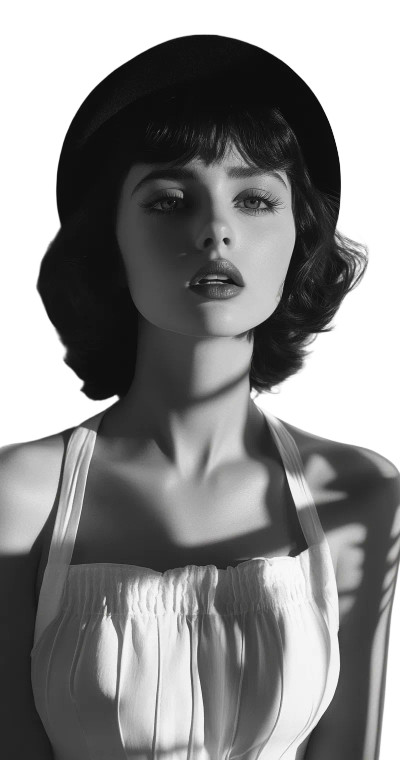 Retro Apron Portrait Vinyl Car Decal Sticker – Waterproof & UV-Resistant 8"