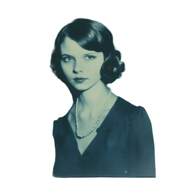 Silent Film Actress Vinyl Car Decal Sticker – Waterproof & UV-Resistant 8"