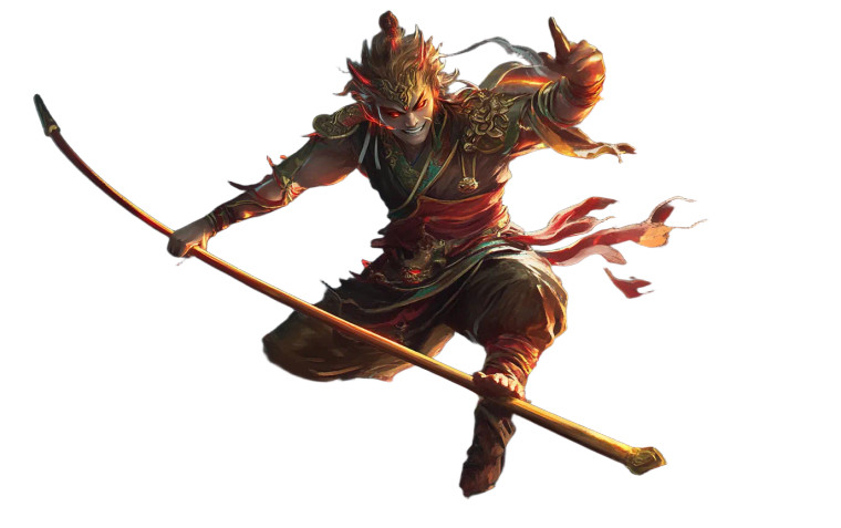 Sun Wukong Concept Vinyl Car Decal Sticker – Waterproof & UV-Resistant 8"