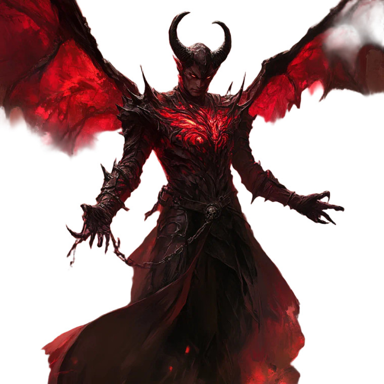 Abyssal Mage Lord Vinyl Car Decal Sticker – Waterproof & UV-Resistant 8"