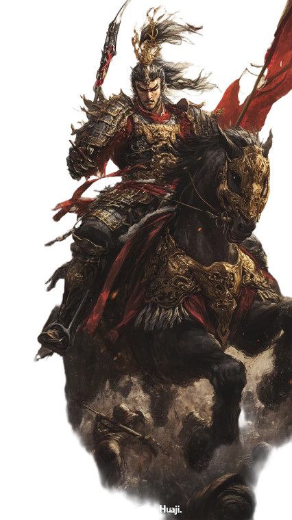 Legendary Warrior Lü Bu V2 Vinyl Car Decal Sticker – Waterproof & UV-Resistant 8"