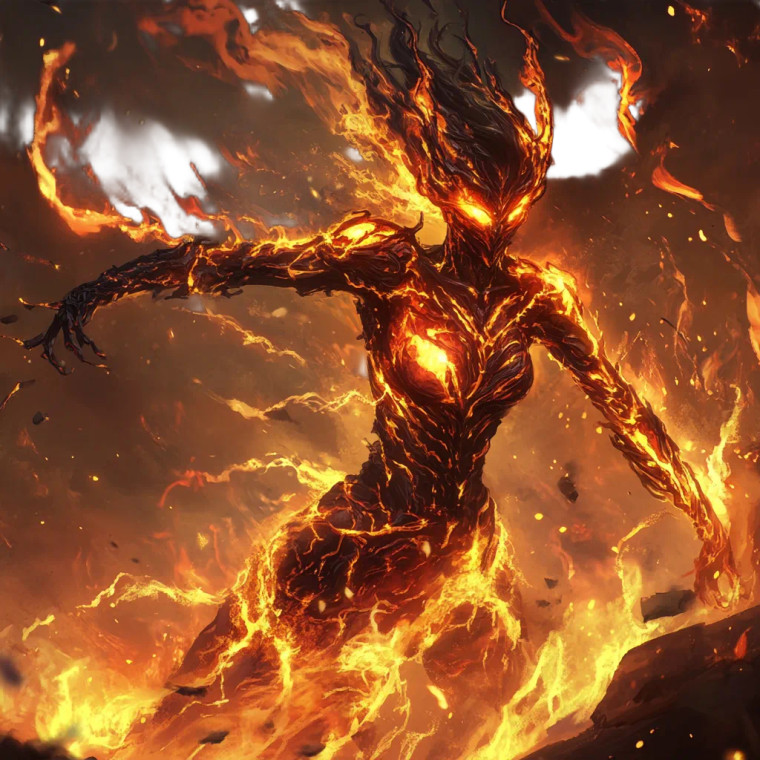 Fire Elemental Amazon Vinyl Car Decal Sticker – Waterproof & UV-Resistant 8" Fire Elemental Amazon Vinyl Car Decal Sticker – Waterproof & UV-Resistant 8"