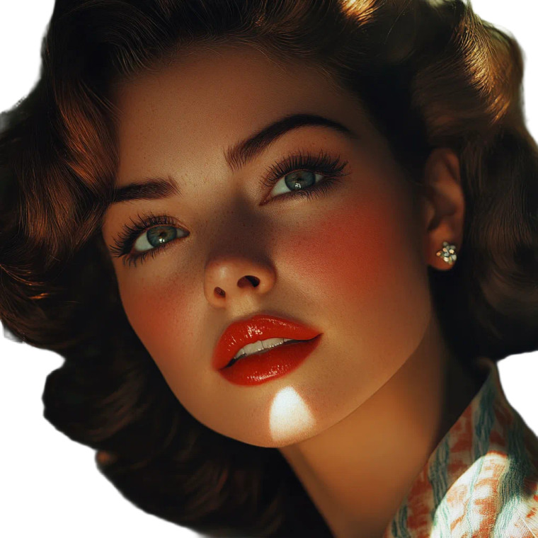 Vintage Glam Model Vinyl Car Decal Sticker – Waterproof & UV-Resistant 8"