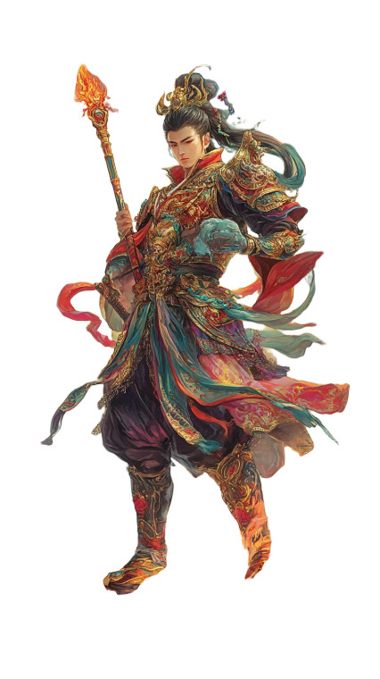 Nezha The Warrior Vinyl Car Decal Sticker – Waterproof & UV-Resistant 8"