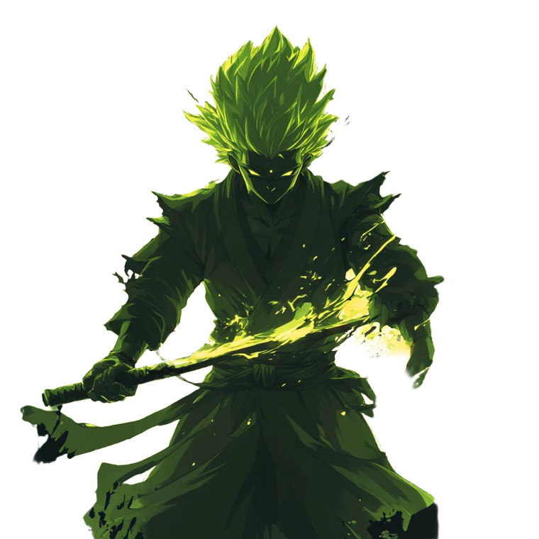 Super Saiyan Ninja Vinyl Car Decal Sticker – Waterproof & UV-Resistant 8"