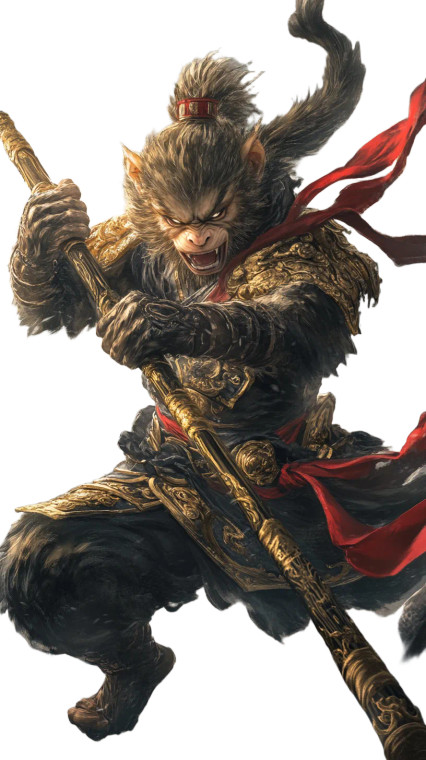 Monkey King Strikes Vinyl Car Decal Sticker – Waterproof & UV-Resistant 8"