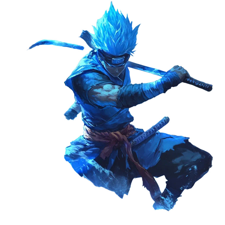 Super Saiyan Ninja V2 Vinyl Car Decal Sticker – Waterproof & UV-Resistant 8"