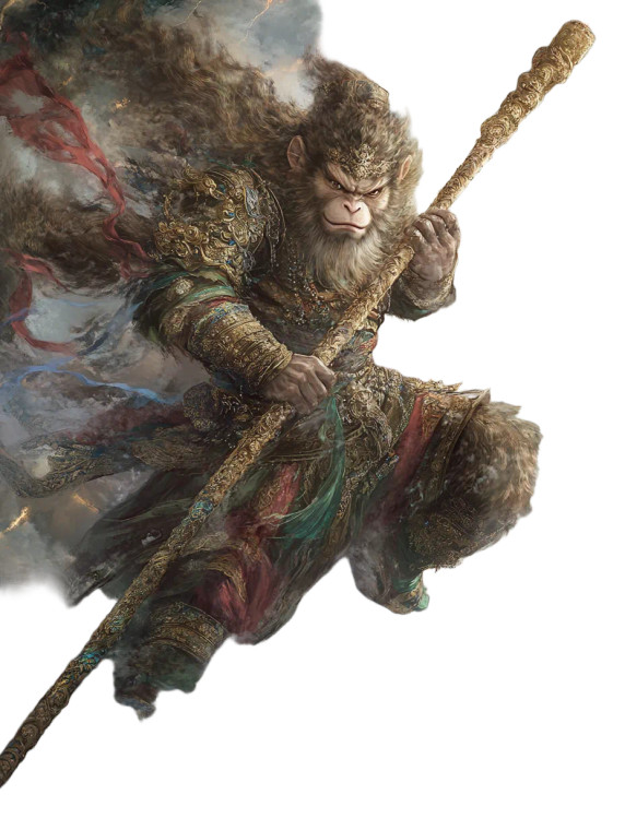 Monkey King Painting V11 Vinyl Car Decal Sticker – Waterproof & UV-Resistant 8"