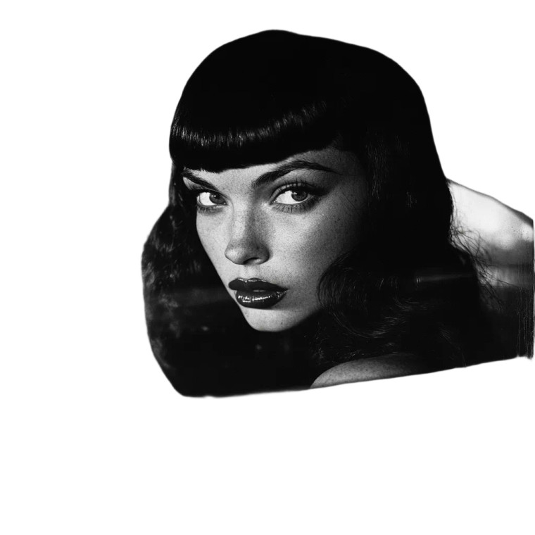 Betty Page Car Vinyl Car Decal Sticker – Waterproof & UV-Resistant 8"