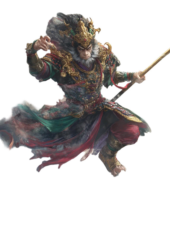 Monkey King Painting V12 Vinyl Car Decal Sticker – Waterproof & UV-Resistant 8"