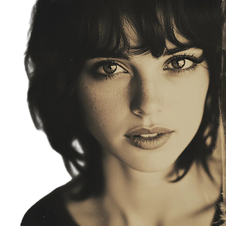 Retro Woman Portrait V2 Vinyl Car Decal Sticker – Waterproof & UV-Resistant 8"