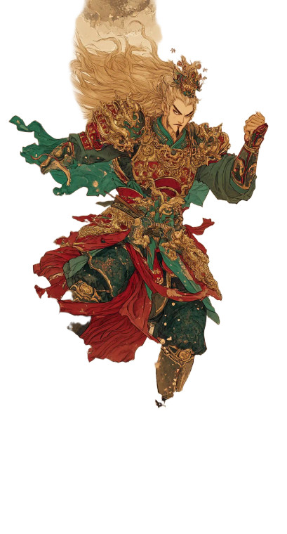 Nezha Warrior Vinyl Car Decal Sticker – Waterproof & UV-Resistant 8"
