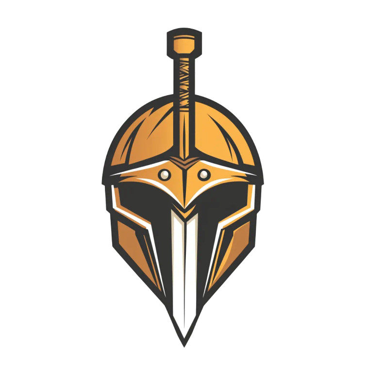 Spartan Helmet Logo V10 Vinyl Car Decal Sticker – Waterproof & UV-Resistant 8"