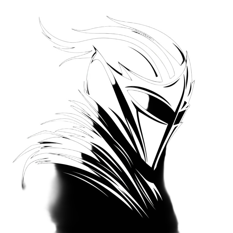 White Knight Helm Vinyl Car Decal Sticker – Waterproof & UV-Resistant 8"