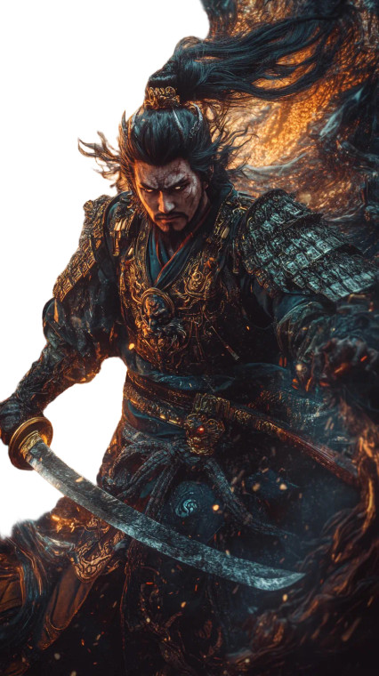 Susanoo The Storm God Vinyl Car Decal Sticker – Waterproof & UV-Resistant 8"