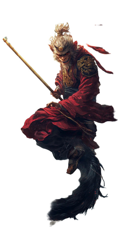 Monkey King'S Battle V2 Vinyl Car Decal Sticker – Waterproof & UV-Resistant 8"