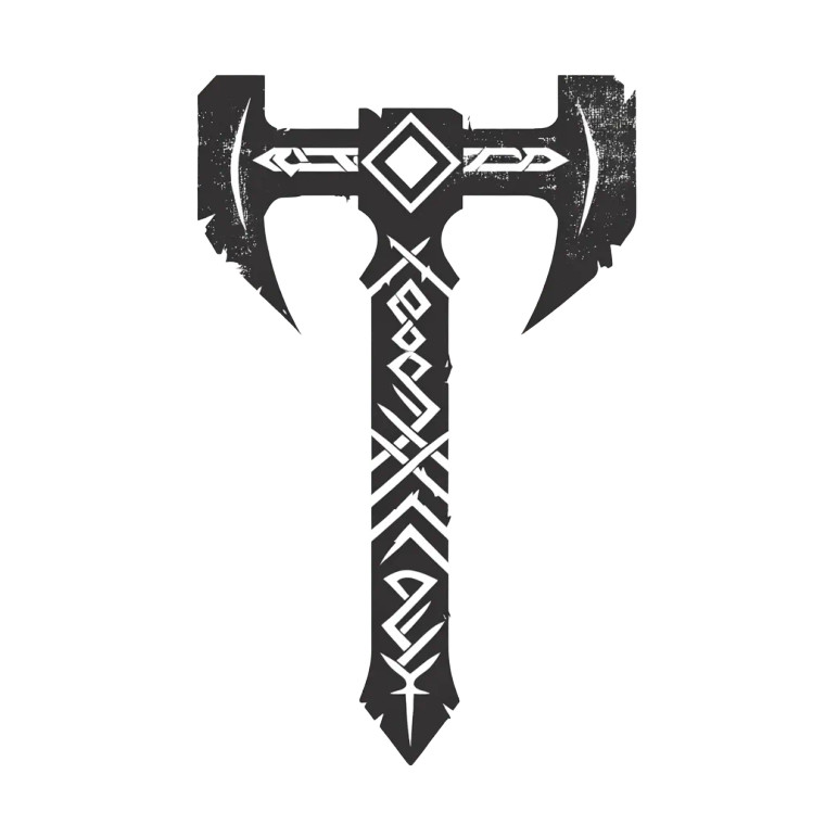 Blacksmith God Symbol Vinyl Car Decal Sticker – Waterproof & UV-Resistant 8"