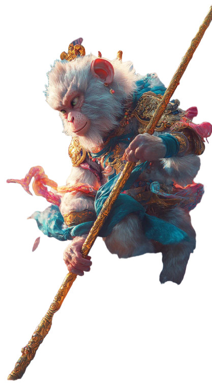 Sun Wukong Fantasy Vinyl Car Decal Sticker – Waterproof & UV-Resistant 8"