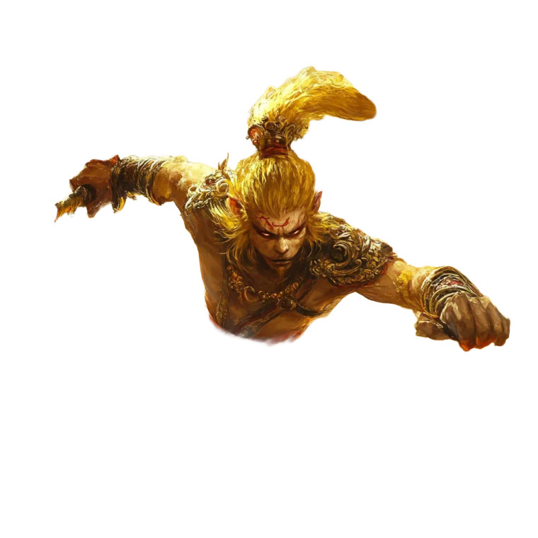 Sun Wukong Illustration V7 Vinyl Car Decal Sticker – Waterproof & UV-Resistant 8"