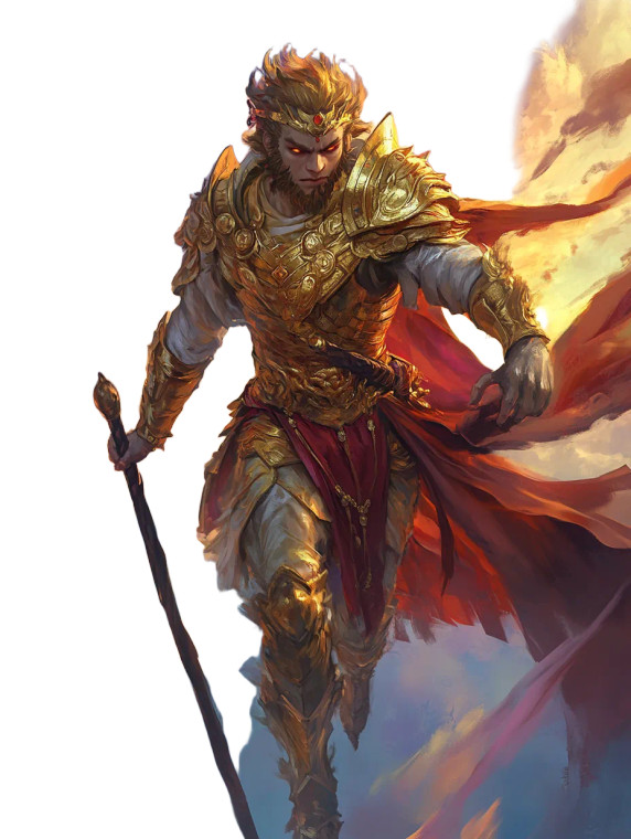 Sun Wukong Ascendant Vinyl Car Decal Sticker – Waterproof & UV-Resistant 8"