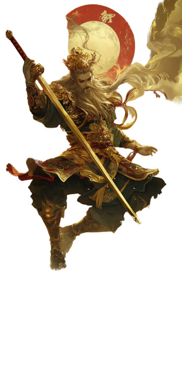 Golden Efficiency God Vinyl Car Decal Sticker – Waterproof & UV-Resistant 8"