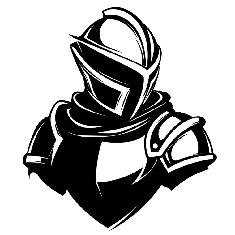 Knight Armour Logo Vinyl Car Decal Sticker – Waterproof & UV-Resistant 8"