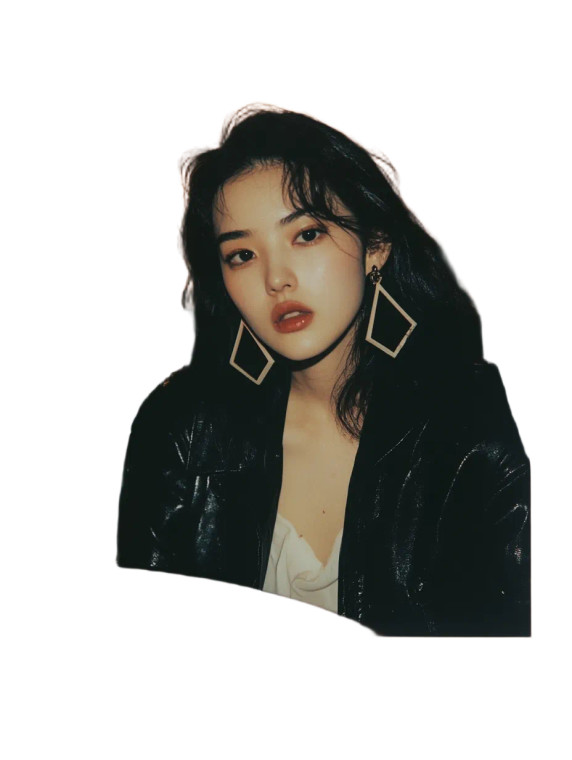 Asian Woman Polaroid Vinyl Car Decal Sticker – Waterproof & UV-Resistant 8"