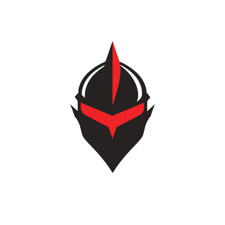 Knight Helmet Logo V6 Vinyl Car Decal Sticker – Waterproof & UV-Resistant 8"