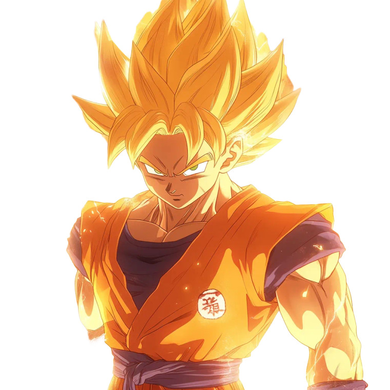 Goku Super Saiyan V6 Vinyl Car Decal Sticker – Waterproof & UV-Resistant 8"