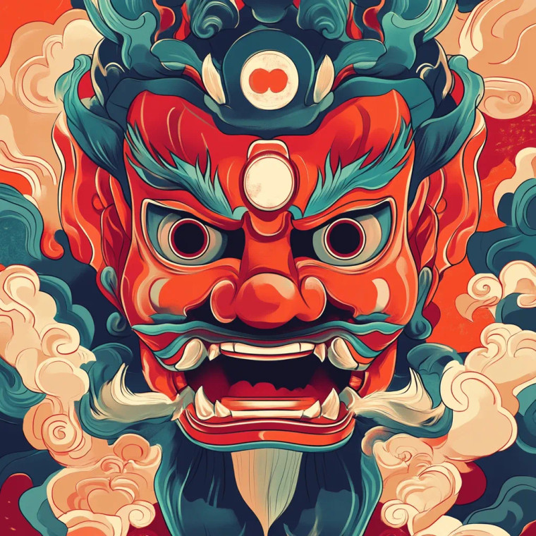 Hanya Mask V2 Vinyl Car Decal Sticker – Waterproof & UV-Resistant 8"