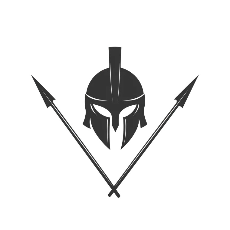 Spartan Helmet Logo V17 Vinyl Car Decal Sticker – Waterproof & UV-Resistant 8"